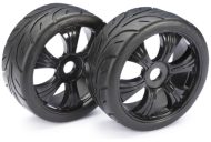 ABSIMA 1/8 LP BUGGY ON ROAD "STREET" WHEELS/TYRES BLACK 2530003